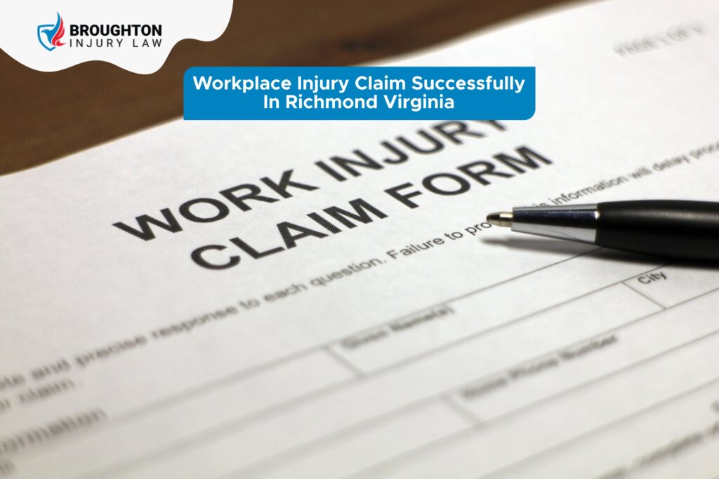 Image representing a successful workplace injury claim in Richmond, Virginia